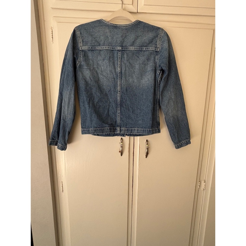 Madewell Denim Lady Jacket Womens Medium Wash Button Front Blue Size XS - Picture 7 of 12